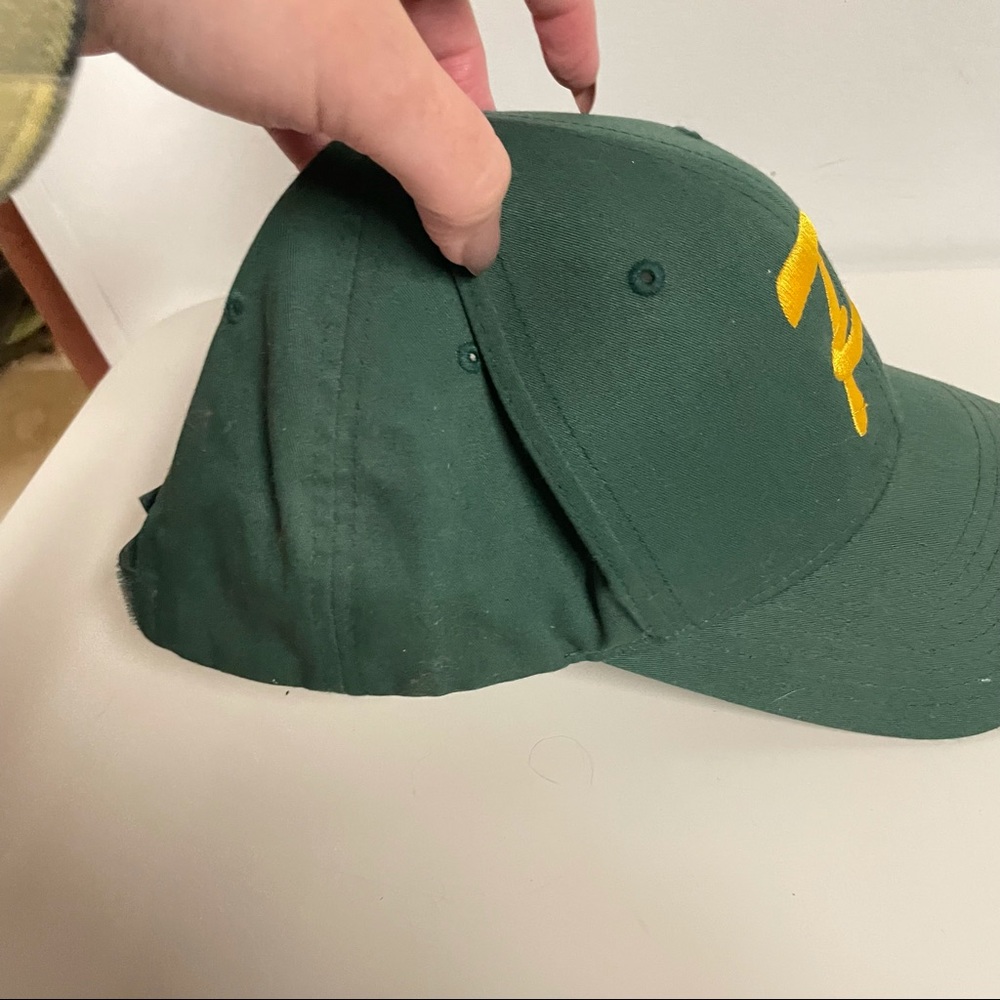 Vintage gold and green P baseball hat unisex 90s - Picture 6 of 10